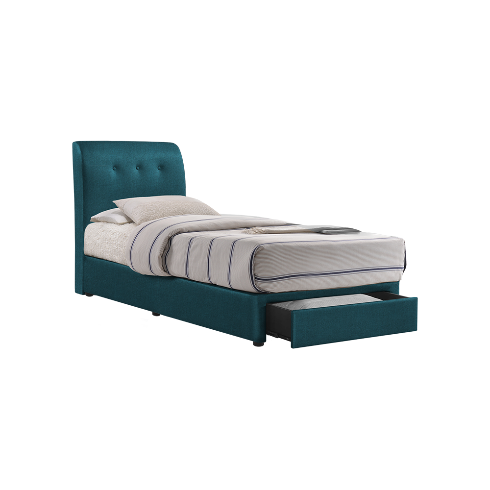 CLINTON - Mix & Match Divan Bed Frame (with drawer) - Single / Super Single / Queen / King