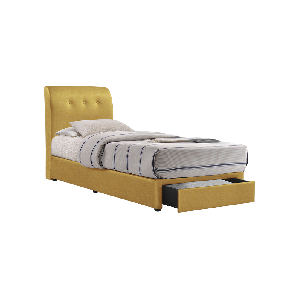 CLINTON - Mix & Match Divan Bed Frame (with drawer) - Single / Super Single / Queen / King