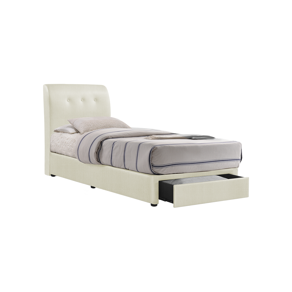 CLINTON - Mix & Match Divan Bed Frame (with drawer) - Single / Super Single / Queen / King