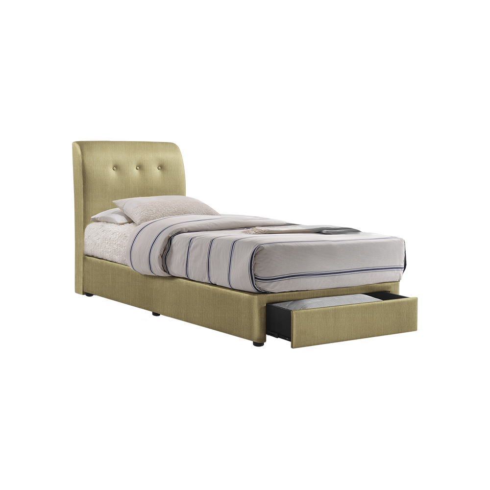 CLINTON - Mix & Match Divan Bed Frame (with drawer) - Single / Super Single / Queen / King