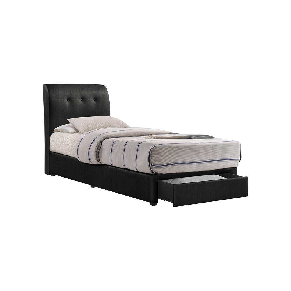 CLINTON - Mix & Match Divan Bed Frame (with drawer) - Single / Super Single / Queen / King