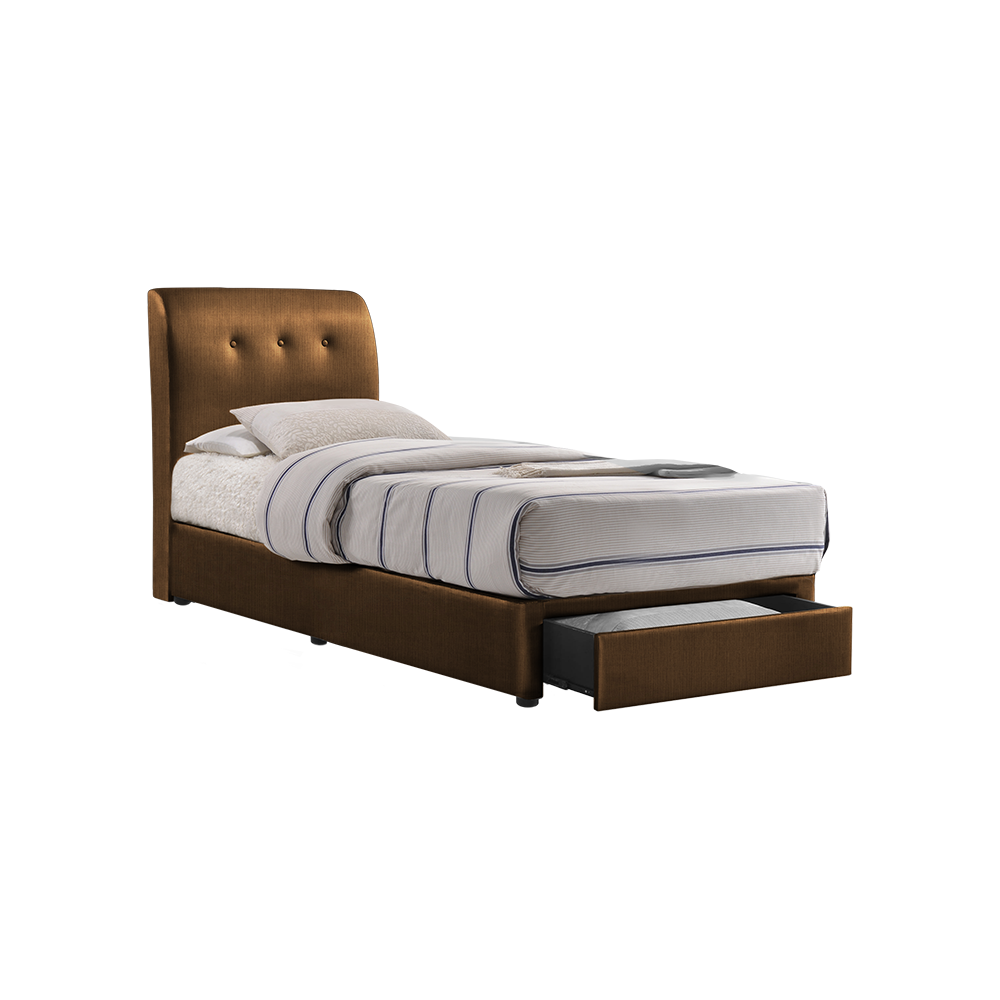 CLINTON - Mix & Match Divan Bed Frame (with drawer) - Single / Super Single / Queen / King