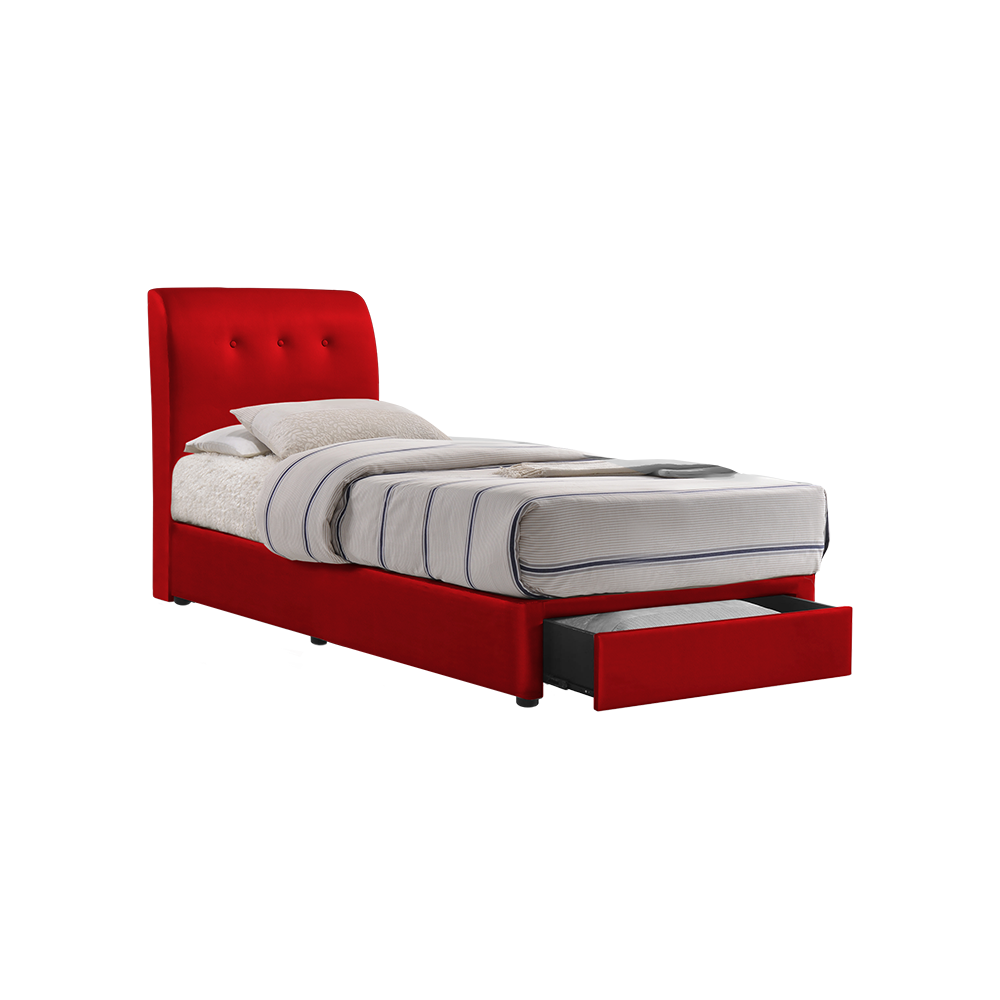 CLINTON - Mix & Match Divan Bed Frame (with drawer) - Single / Super Single / Queen / King
