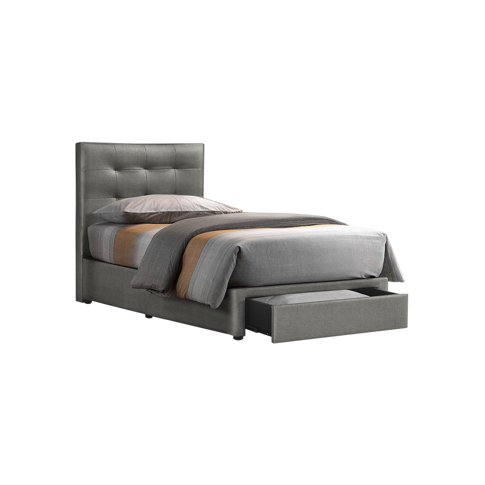 CLOE - Mix & Match Divan Bed Frame (with drawer) - Single / Super Single / Queen / King