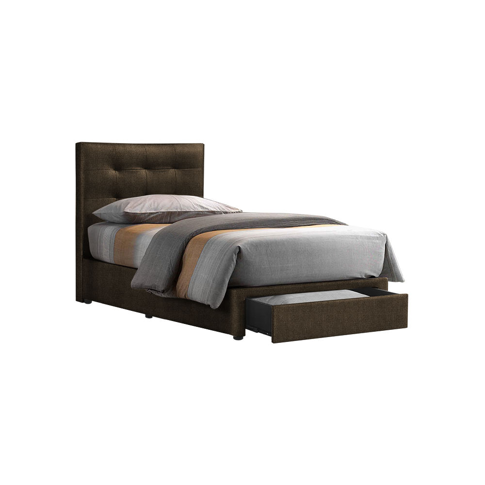 CLOE - Mix & Match Divan Bed Frame (with drawer) - Single / Super Single / Queen / King