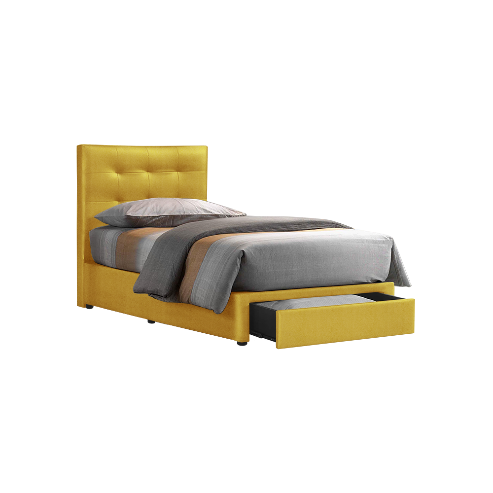 CLOE - Mix & Match Divan Bed Frame (with drawer) - Single / Super Single / Queen / King
