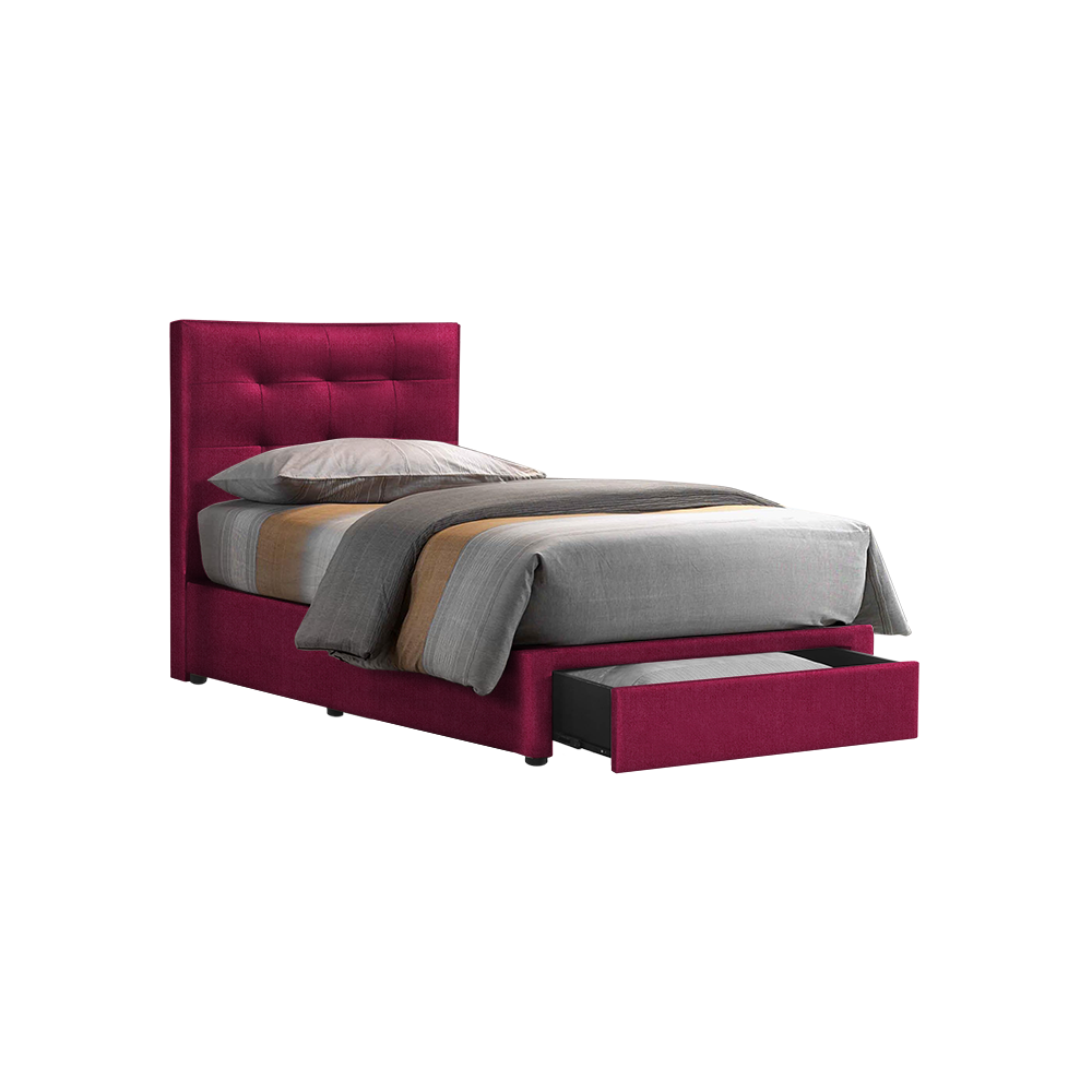 CLOE - Mix & Match Divan Bed Frame (with drawer) - Single / Super Single / Queen / King