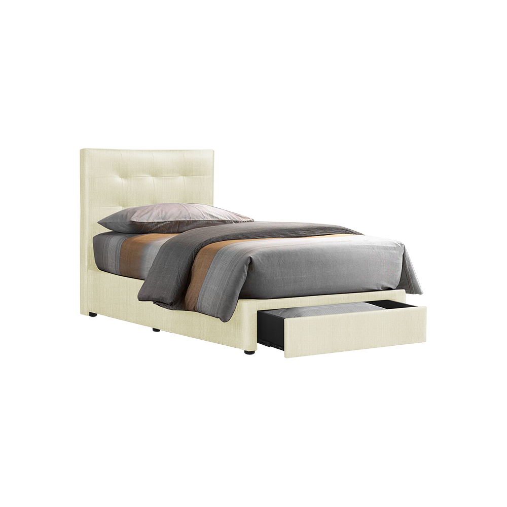 CLOE - Mix & Match Divan Bed Frame (with drawer) - Single / Super Single / Queen / King
