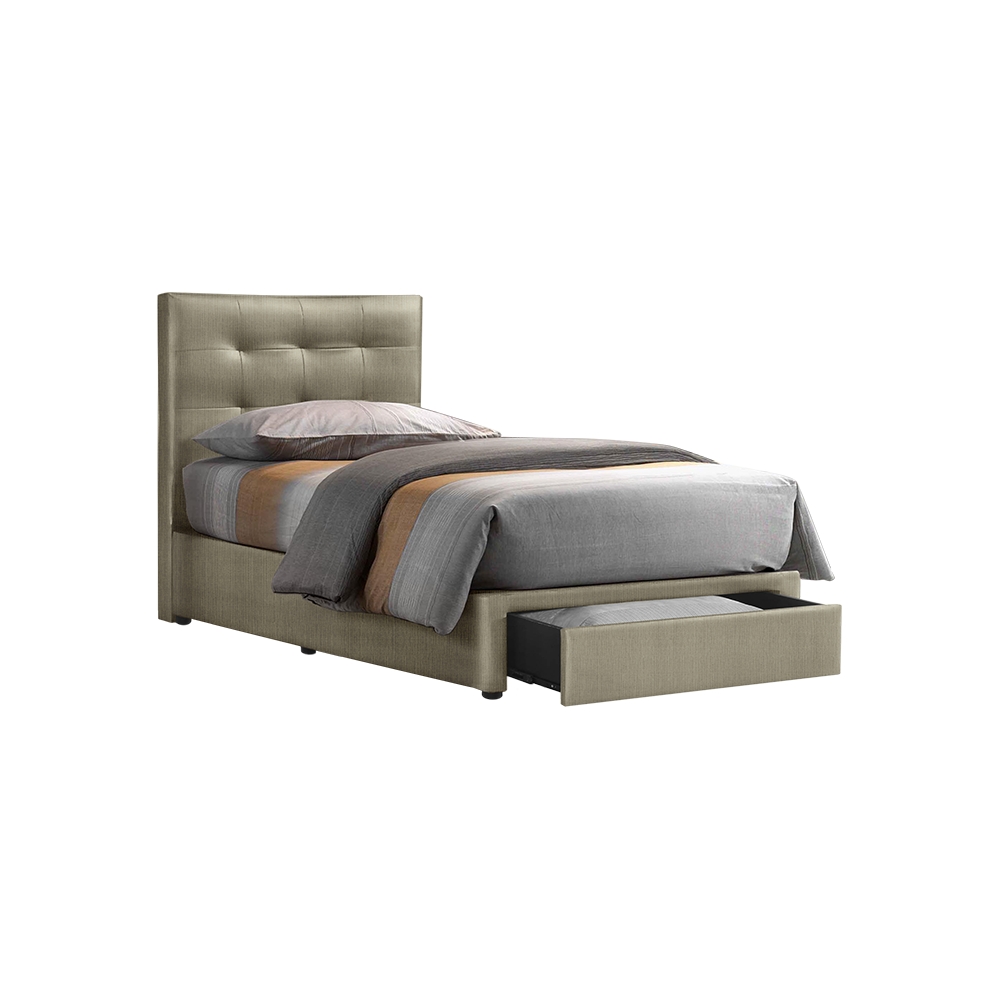 CLOE - Mix & Match Divan Bed Frame (with drawer) - Single / Super Single / Queen / King