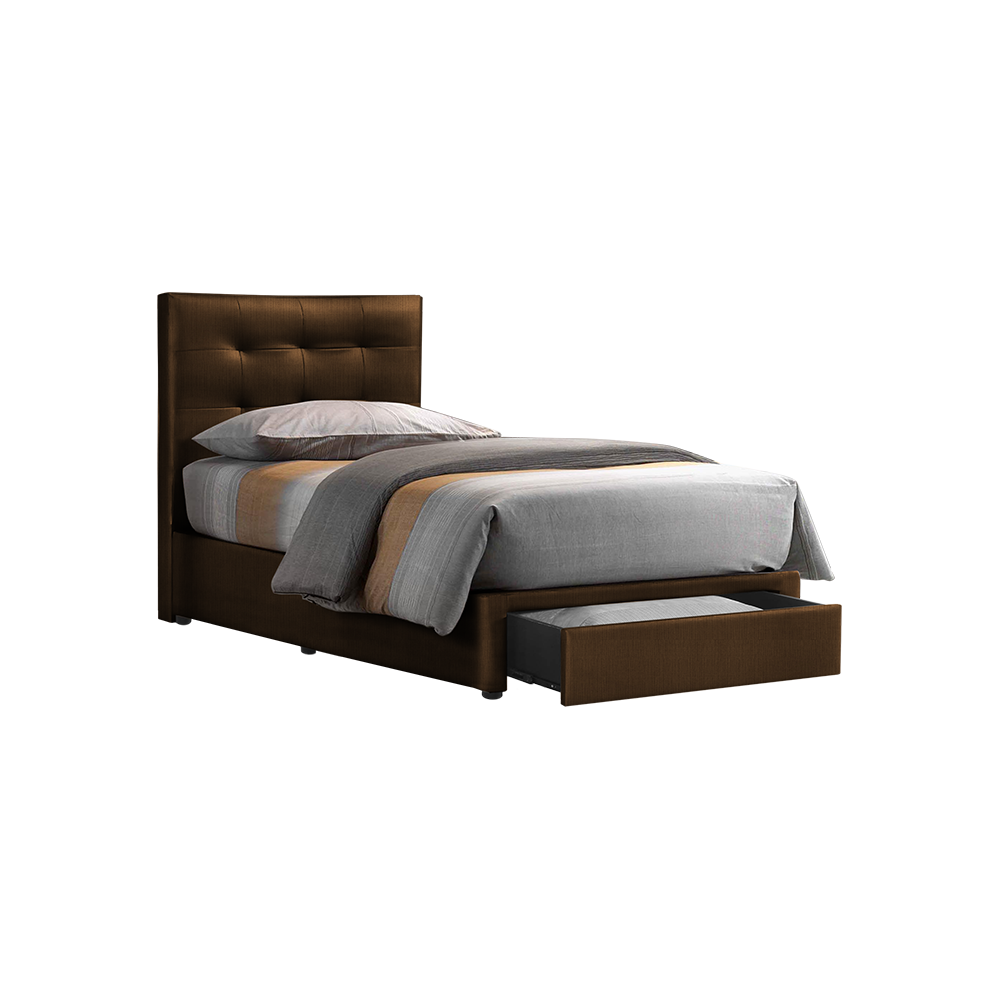 CLOE - Mix & Match Divan Bed Frame (with drawer) - Single / Super Single / Queen / King
