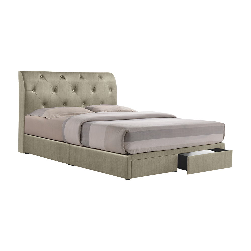COWELL - Mix & Match Divan Bed Frame (with drawer) - Single / Super Single / Queen / King