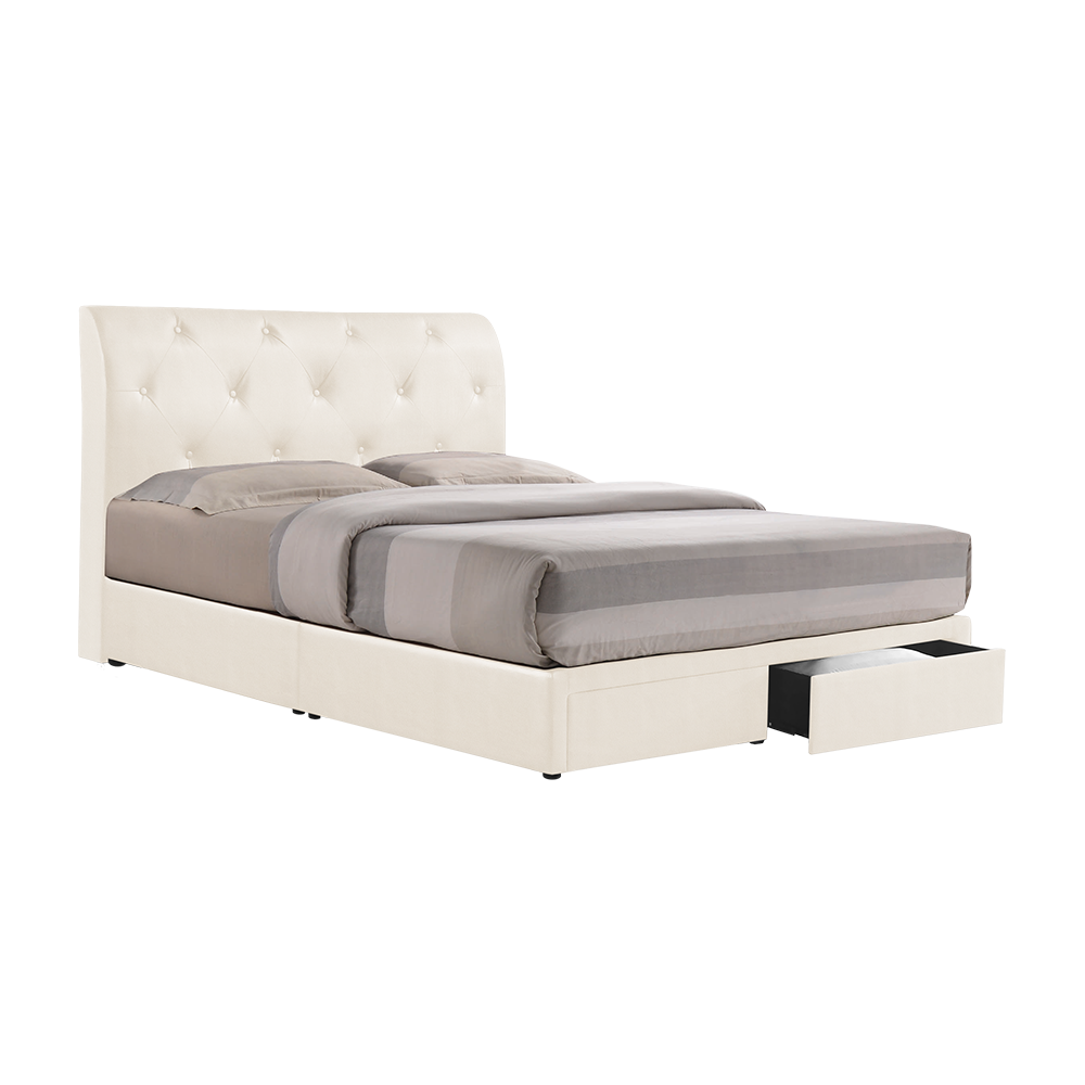 COWELL - Mix & Match Divan Bed Frame (with drawer) - Single / Super Single / Queen / King