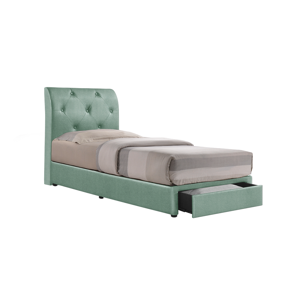 COWELL - Mix & Match Divan Bed Frame (with drawer) - Single / Super Single / Queen / King