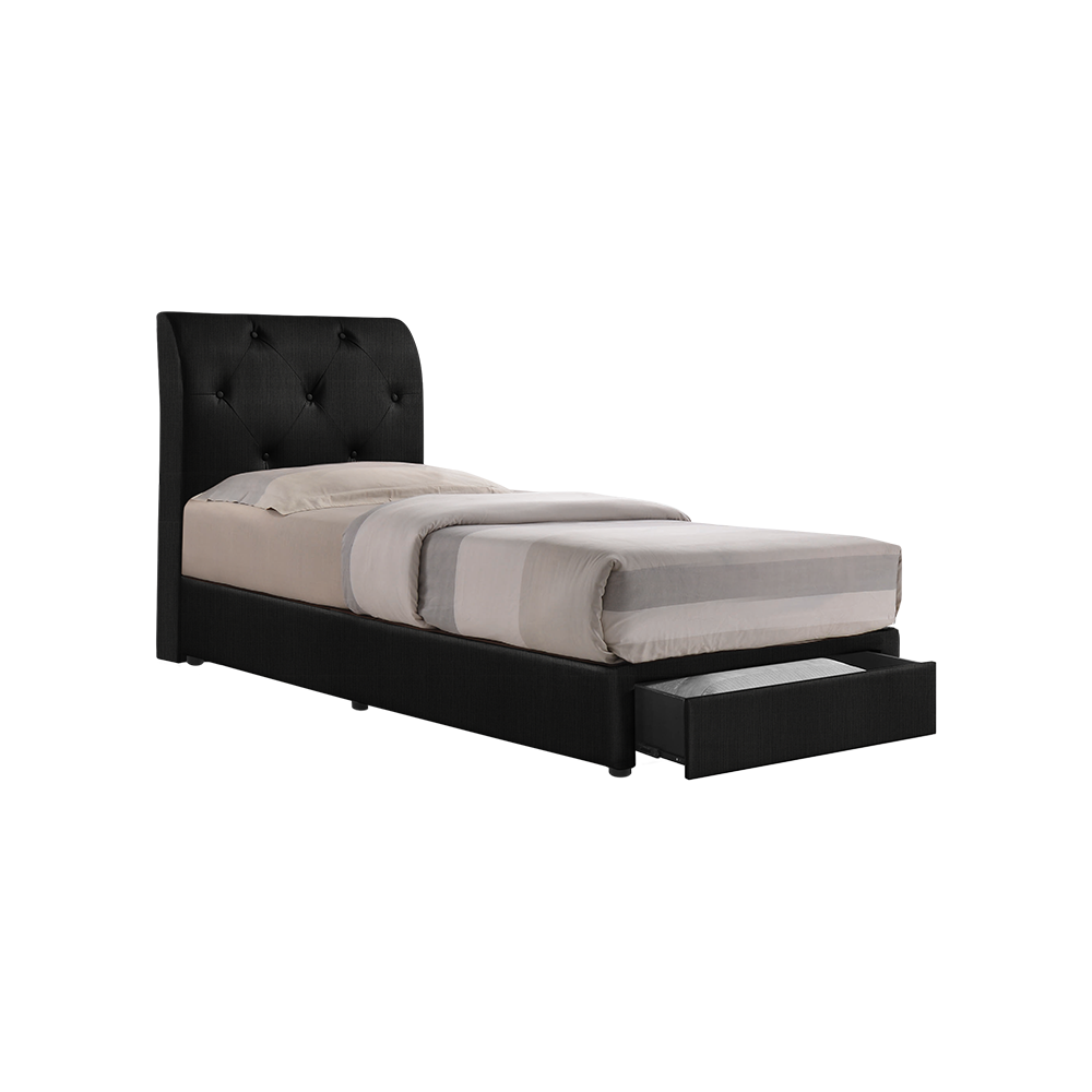 COWELL - Mix & Match Divan Bed Frame (with drawer) - Single / Super Single / Queen / King