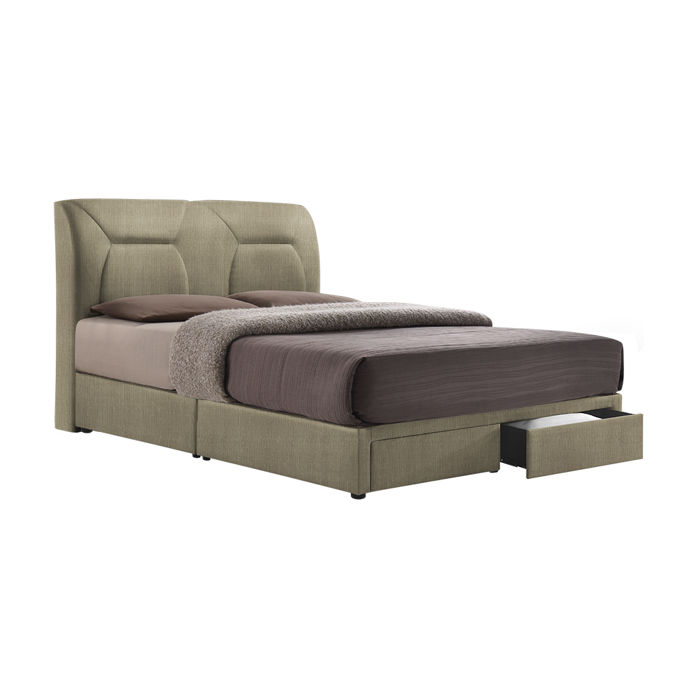 ELISE - Mix & Match Divan Bed Frame (with drawer) - Single / Super Single / Queen / King