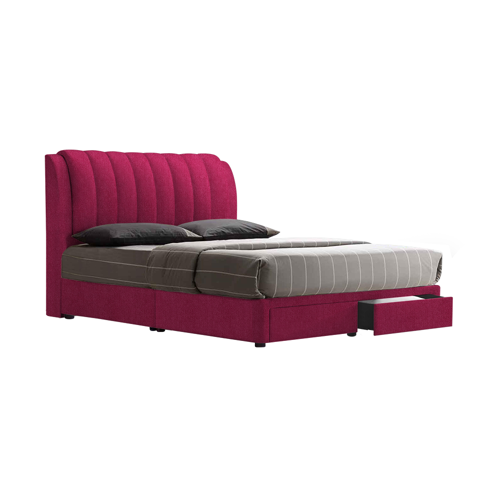 FREDDIE - Mix & Match Divan Bed Frame (with drawer) - Single / Super Single / Queen / King