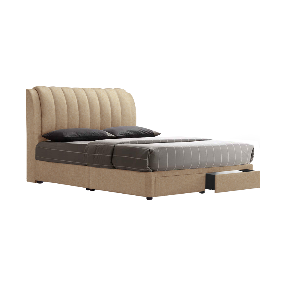 FREDDIE - Mix & Match Divan Bed Frame (with drawer) - Single / Super Single / Queen / King