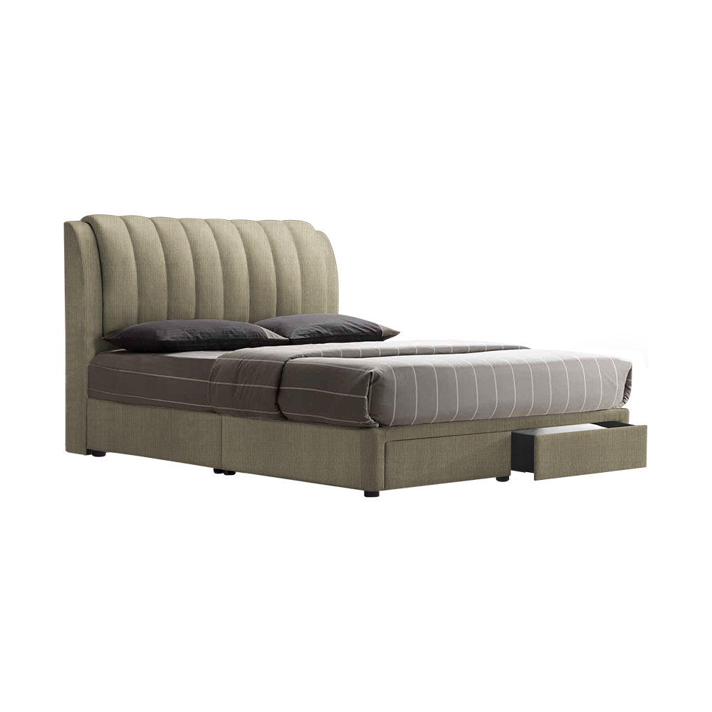 FREDDIE - Mix & Match Divan Bed Frame (with drawer) - Single / Super Single / Queen / King