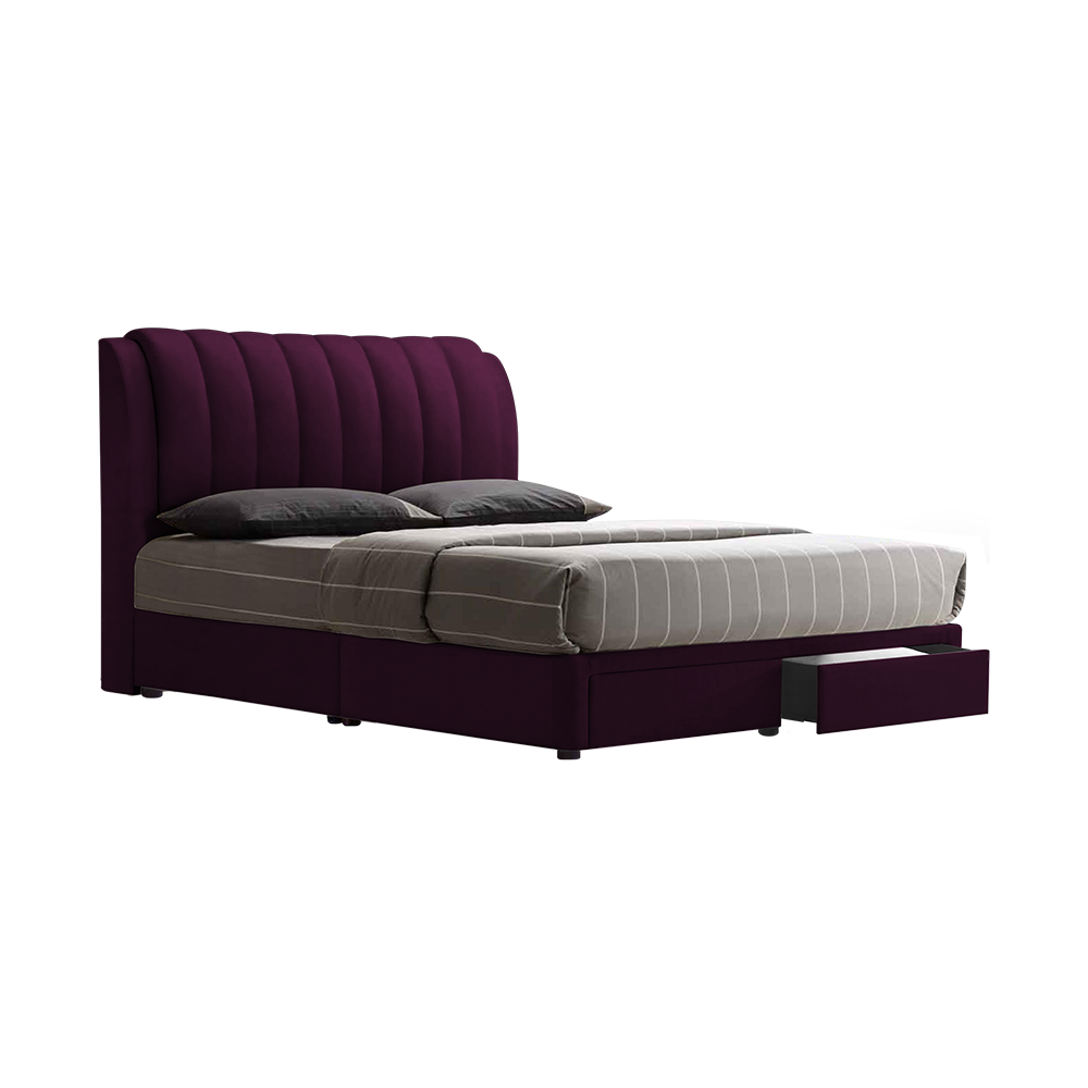 FREDDIE - Mix & Match Divan Bed Frame (with drawer) - Single / Super Single / Queen / King