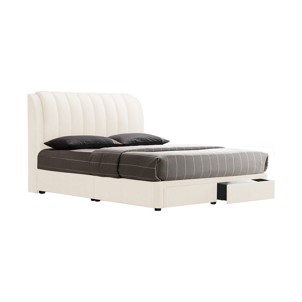 FREDDIE - Mix & Match Divan Bed Frame (with drawer) - Single / Super Single / Queen / King