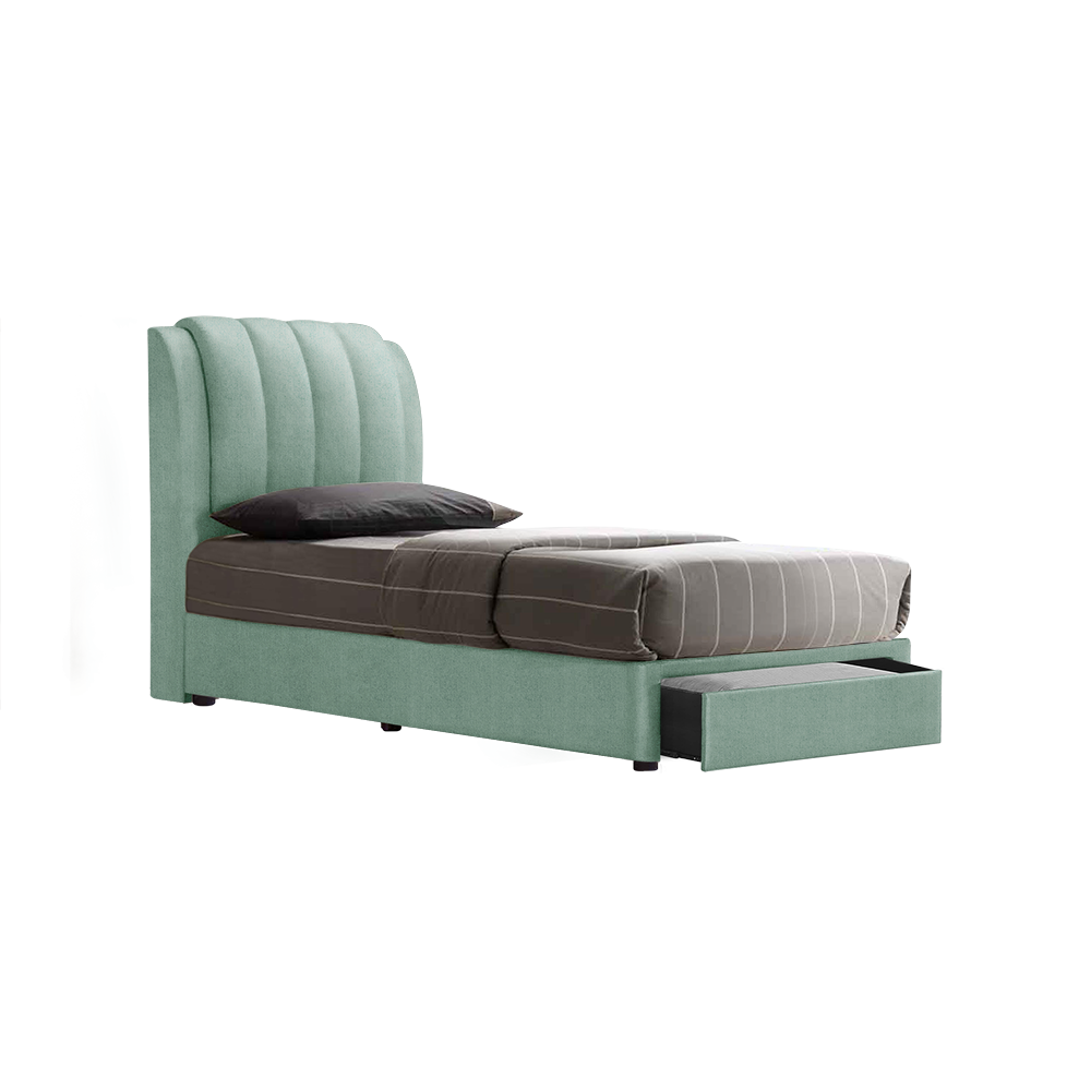 FREDDIE - Mix & Match Divan Bed Frame (with drawer) - Single / Super Single / Queen / King