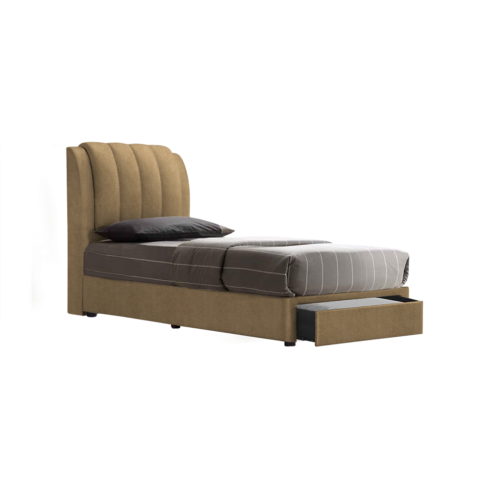 FREDDIE - Mix & Match Divan Bed Frame (with drawer) - Single / Super Single / Queen / King