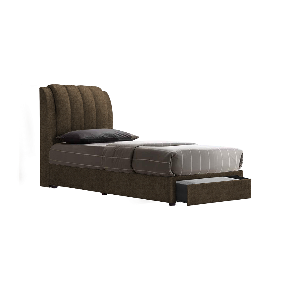 FREDDIE - Mix & Match Divan Bed Frame (with drawer) - Single / Super Single / Queen / King