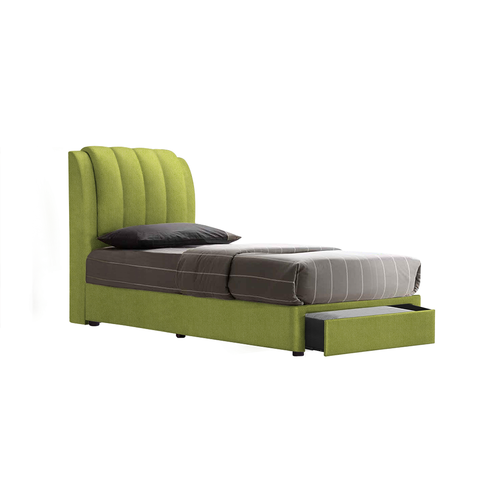 FREDDIE - Mix & Match Divan Bed Frame (with drawer) - Single / Super Single / Queen / King