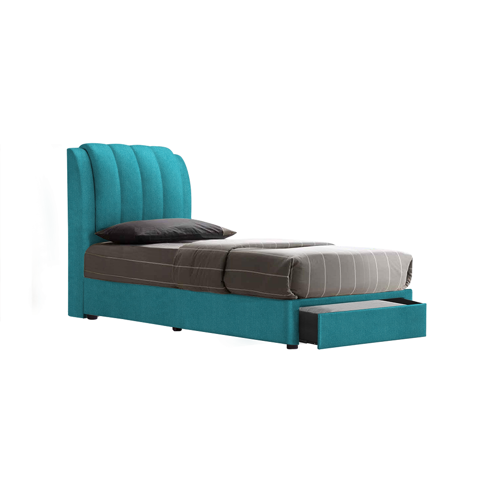 FREDDIE - Mix & Match Divan Bed Frame (with drawer) - Single / Super Single / Queen / King