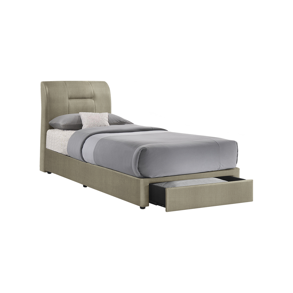 KERRY - Mix & Match Divan Bed Frame (with drawer) - Single / Super Single / Queen / King