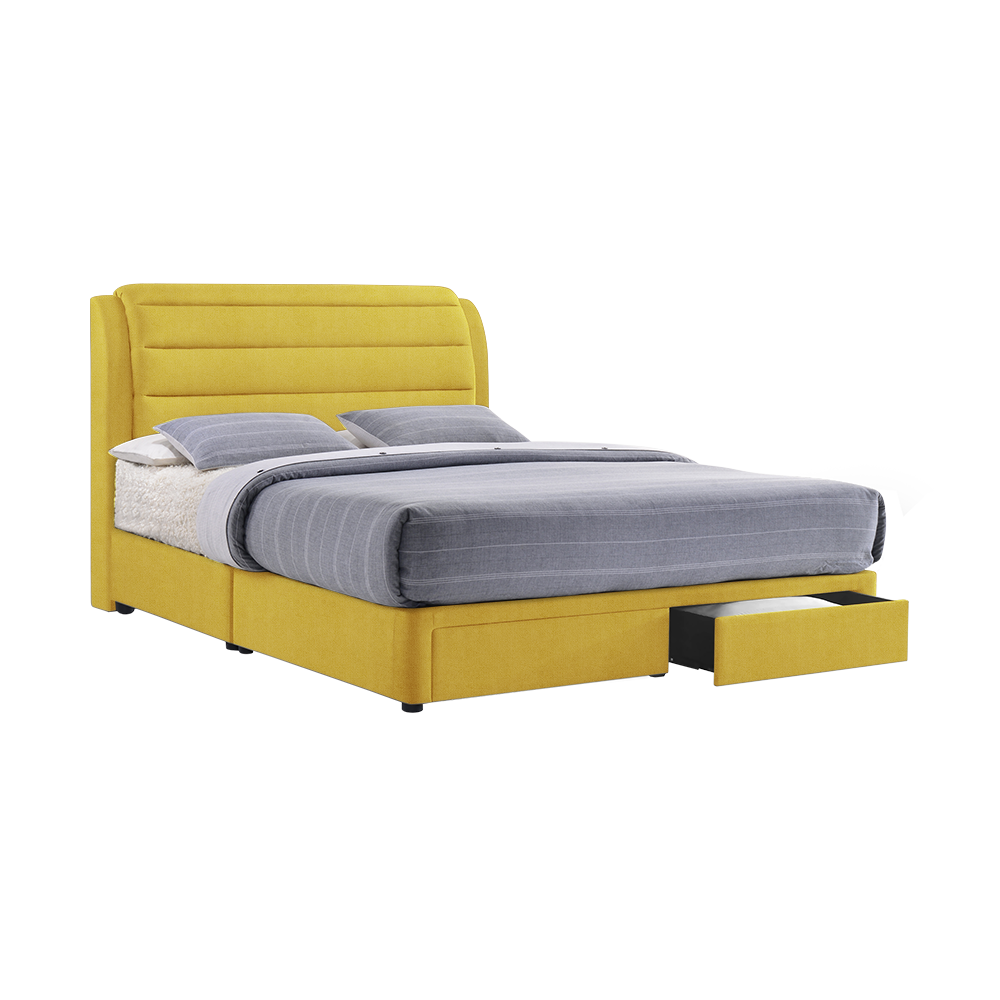 LARA - Mix & Match Divan Bed Frame (with drawer) - Single / Super Single / Queen / King