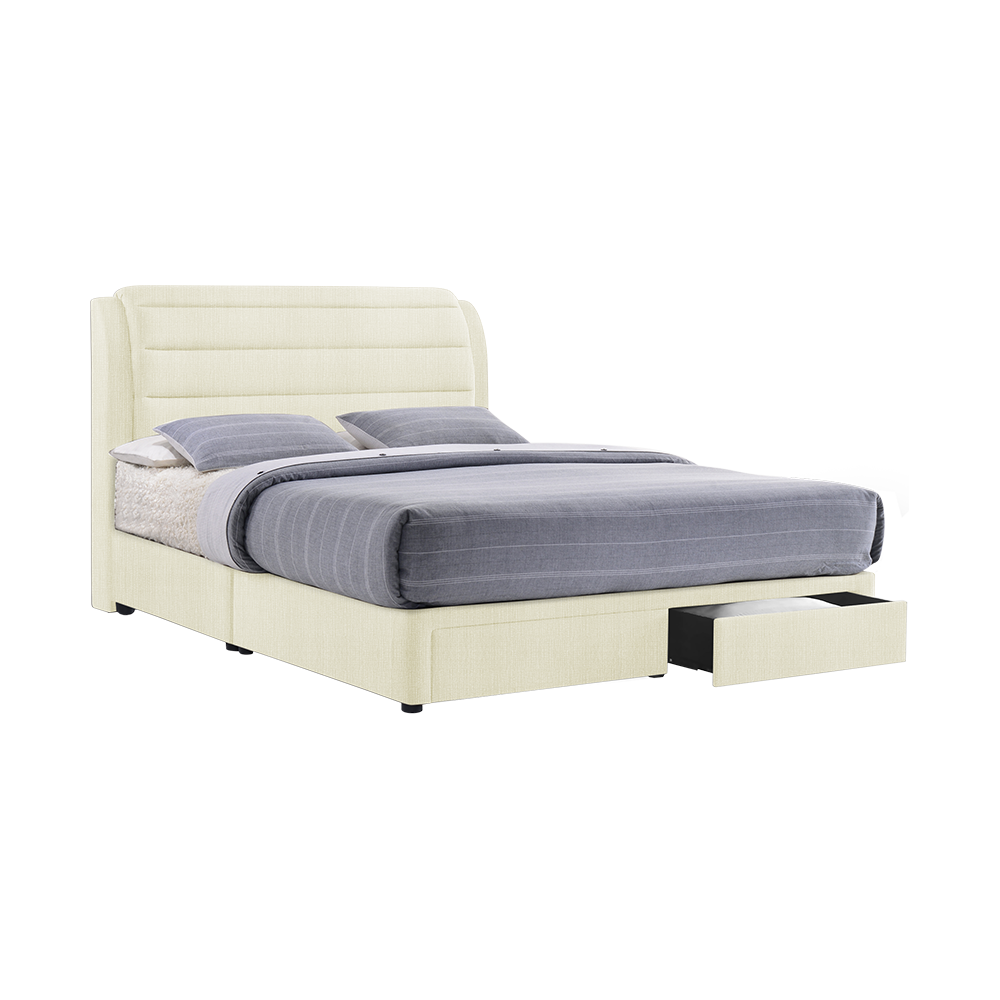 LARA - Mix & Match Divan Bed Frame (with drawer) - Single / Super Single / Queen / King