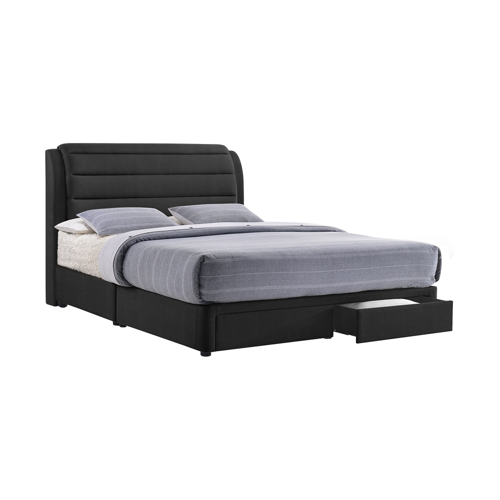 LARA - Mix & Match Divan Bed Frame (with drawer) - Single / Super Single / Queen / King