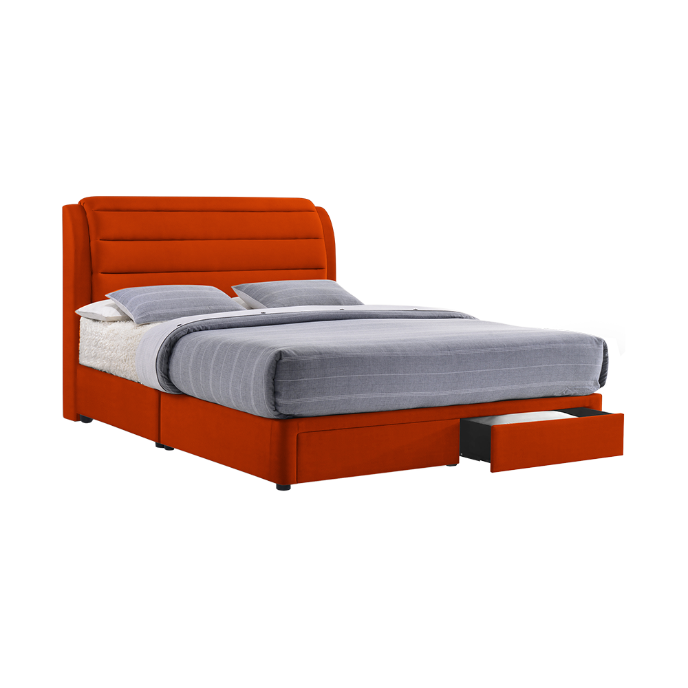 LARA - Mix & Match Divan Bed Frame (with drawer) - Single / Super Single / Queen / King