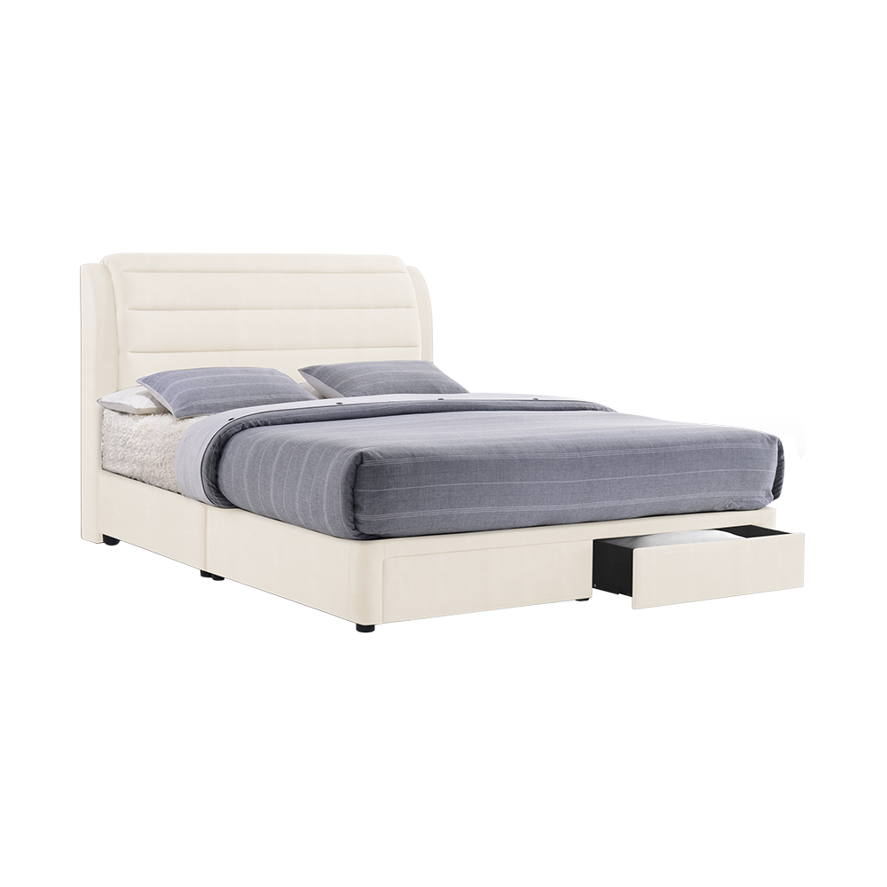 LARA - Mix & Match Divan Bed Frame (with drawer) - Single / Super Single / Queen / King