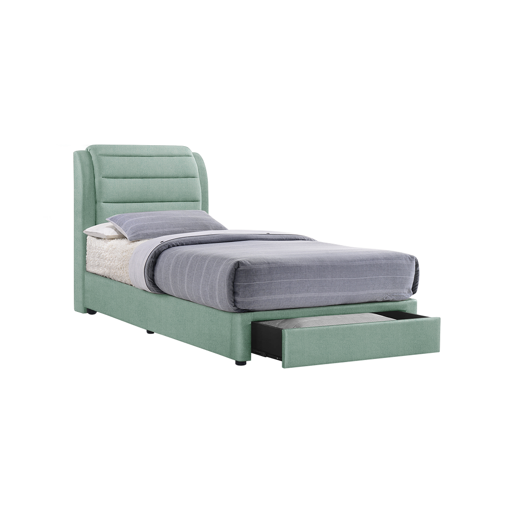 LARA - Mix & Match Divan Bed Frame (with drawer) - Single / Super Single / Queen / King