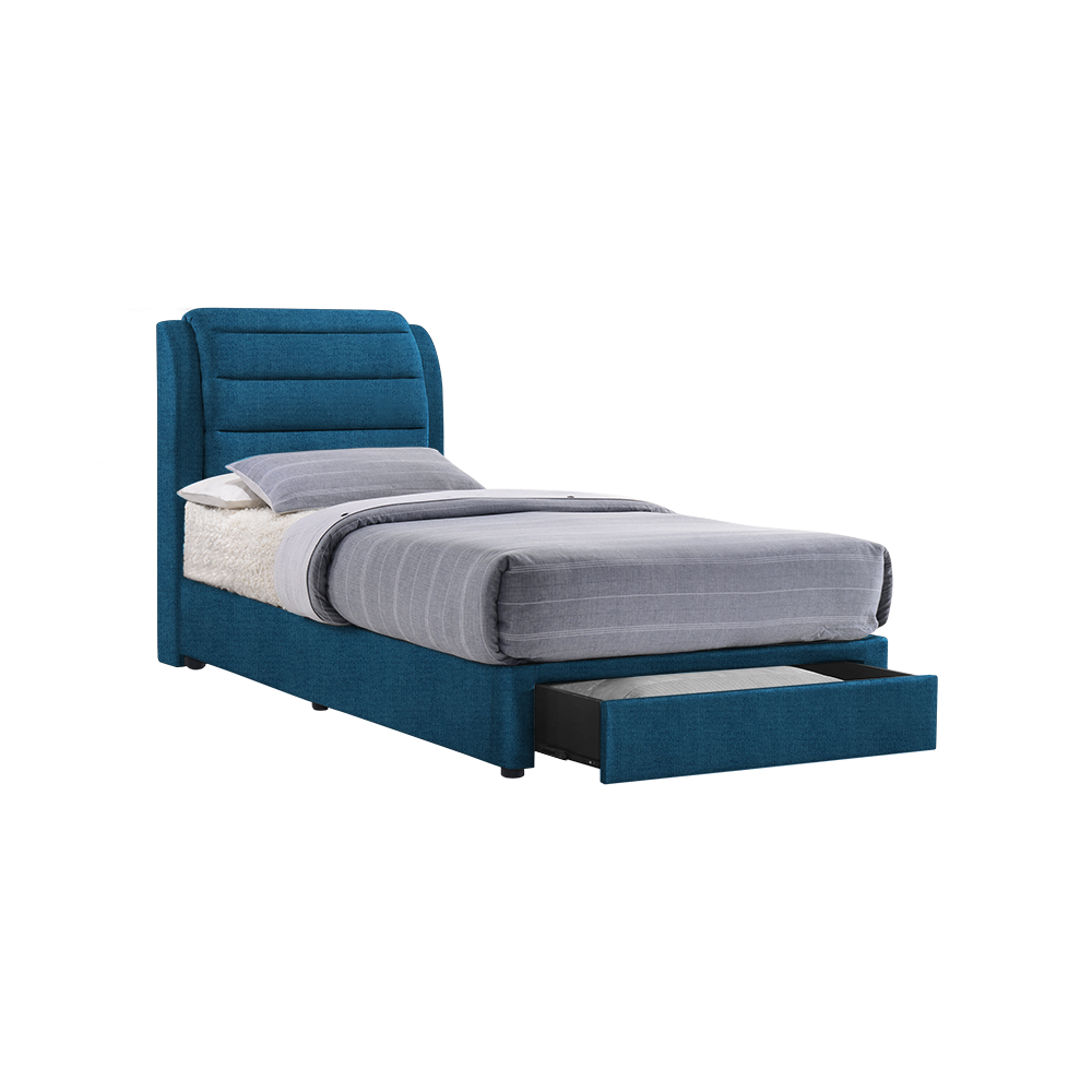 LARA - Mix & Match Divan Bed Frame (with drawer) - Single / Super Single / Queen / King