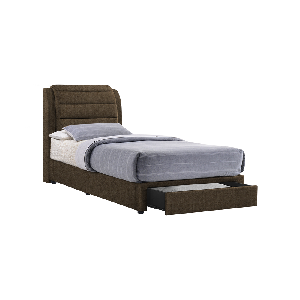 LARA - Mix & Match Divan Bed Frame (with drawer) - Single / Super Single / Queen / King