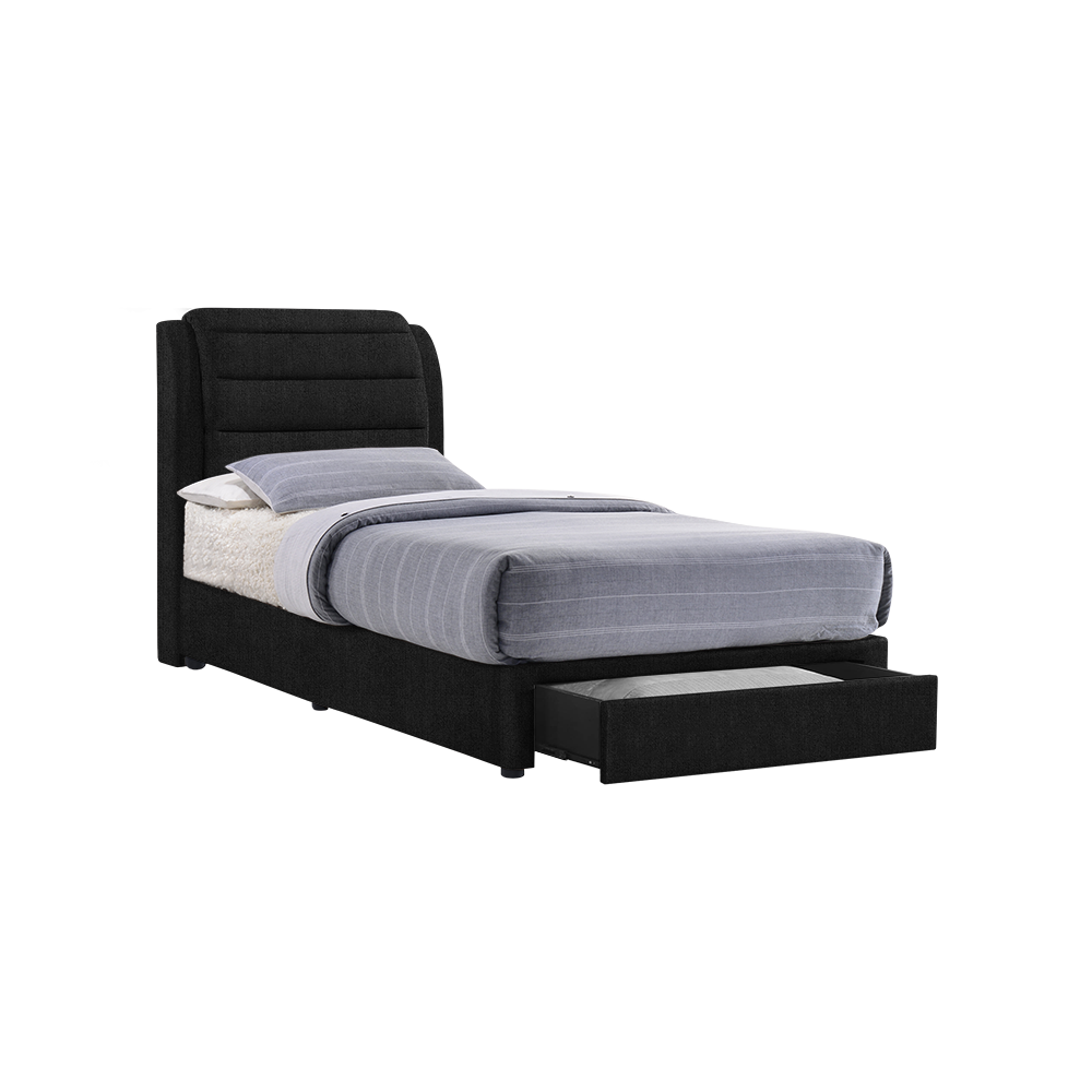 LARA - Mix & Match Divan Bed Frame (with drawer) - Single / Super Single / Queen / King