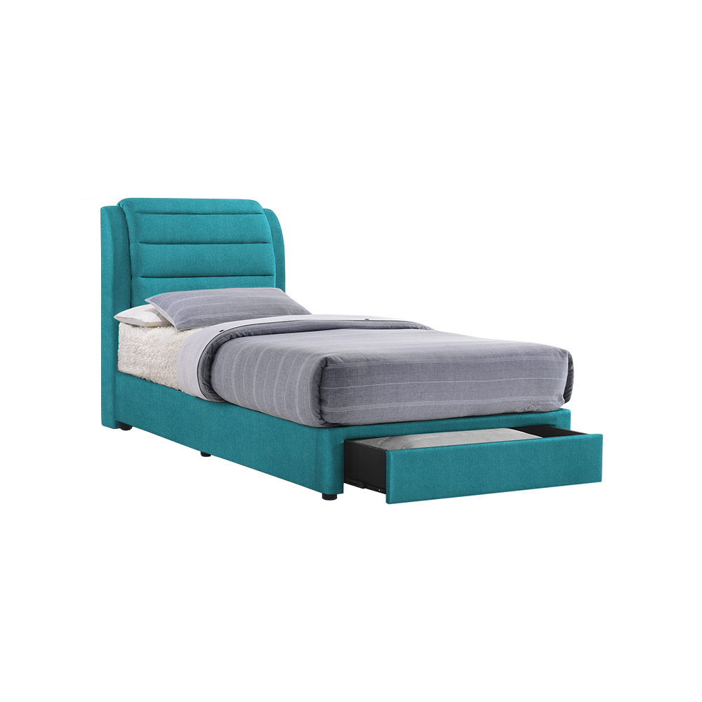LARA - Mix & Match Divan Bed Frame (with drawer) - Single / Super Single / Queen / King
