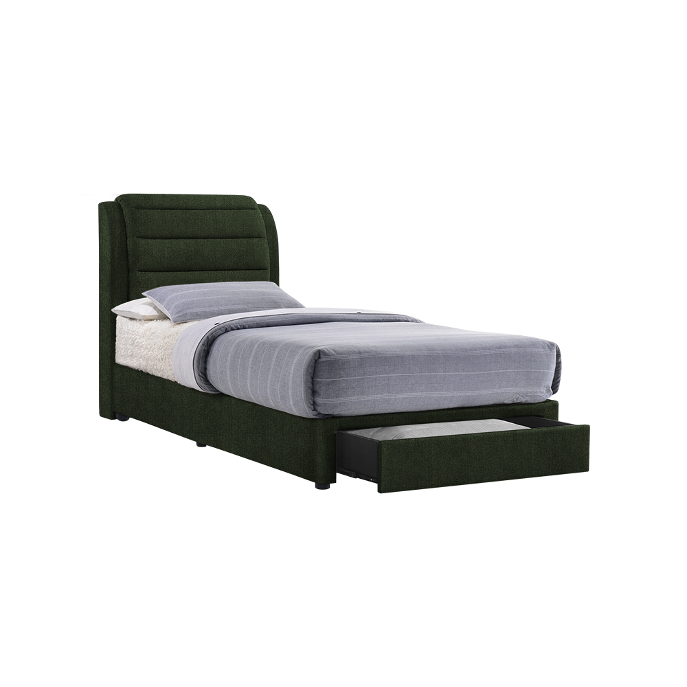 LARA - Mix & Match Divan Bed Frame (with drawer) - Single / Super Single / Queen / King