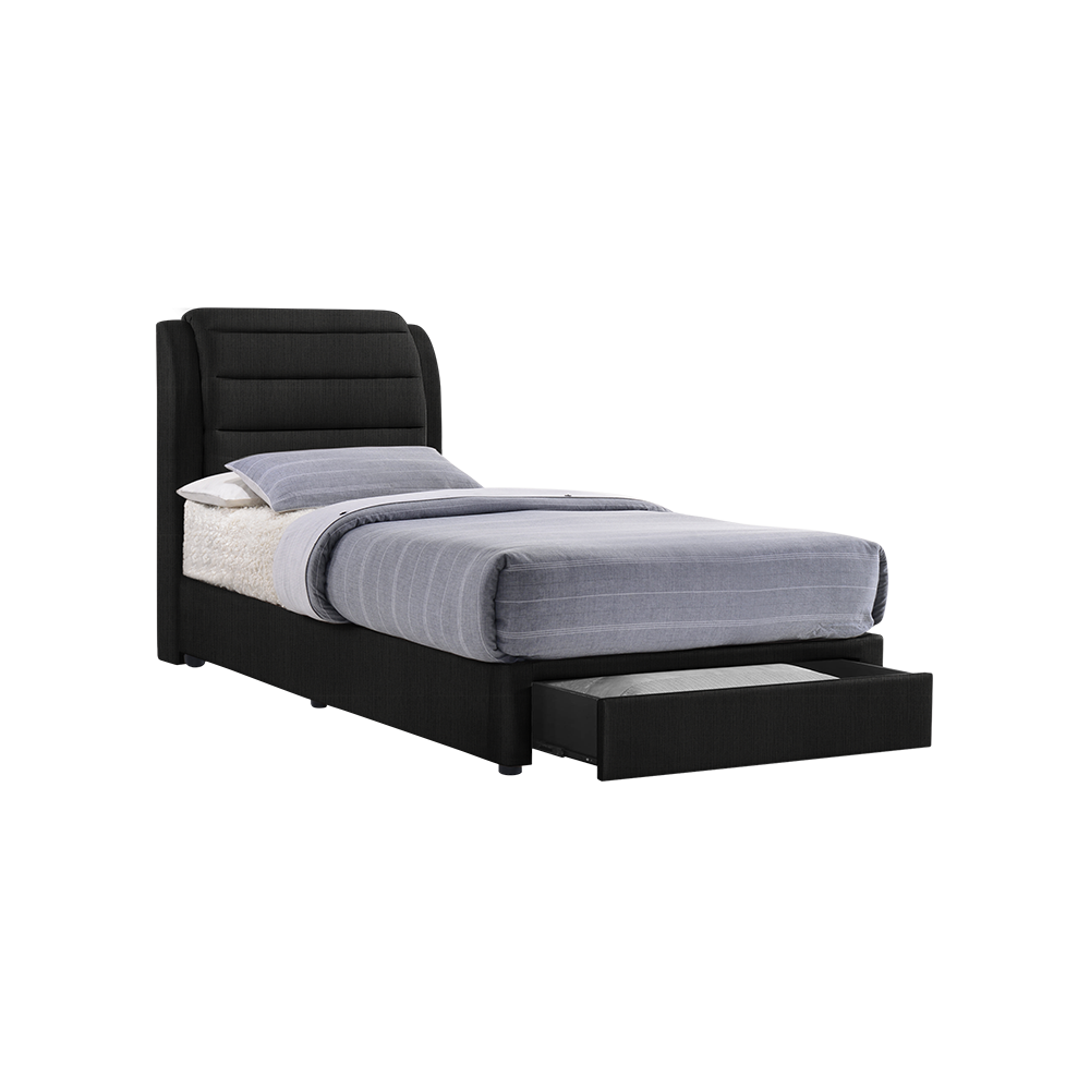 LARA - Mix & Match Divan Bed Frame (with drawer) - Single / Super Single / Queen / King