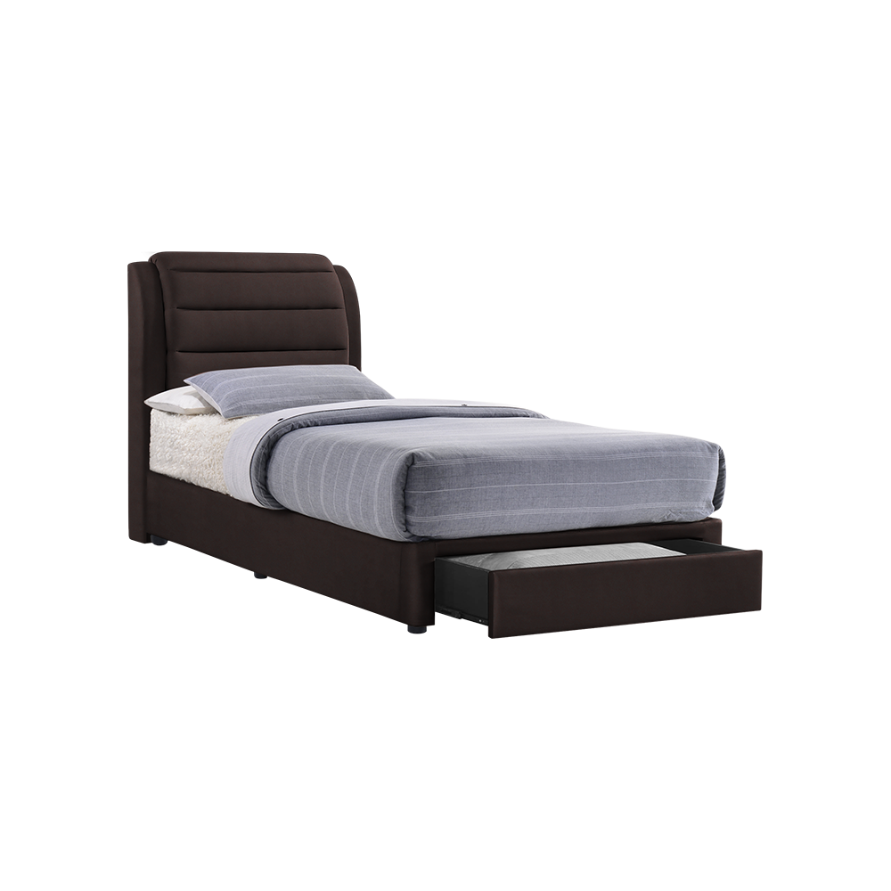 LARA - Mix & Match Divan Bed Frame (with drawer) - Single / Super Single / Queen / King