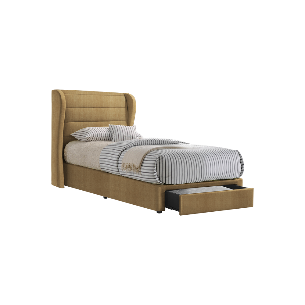 MAPLE - Mix & Match Divan Bed Frame (with drawer) - Single / Super Single / Queen / King