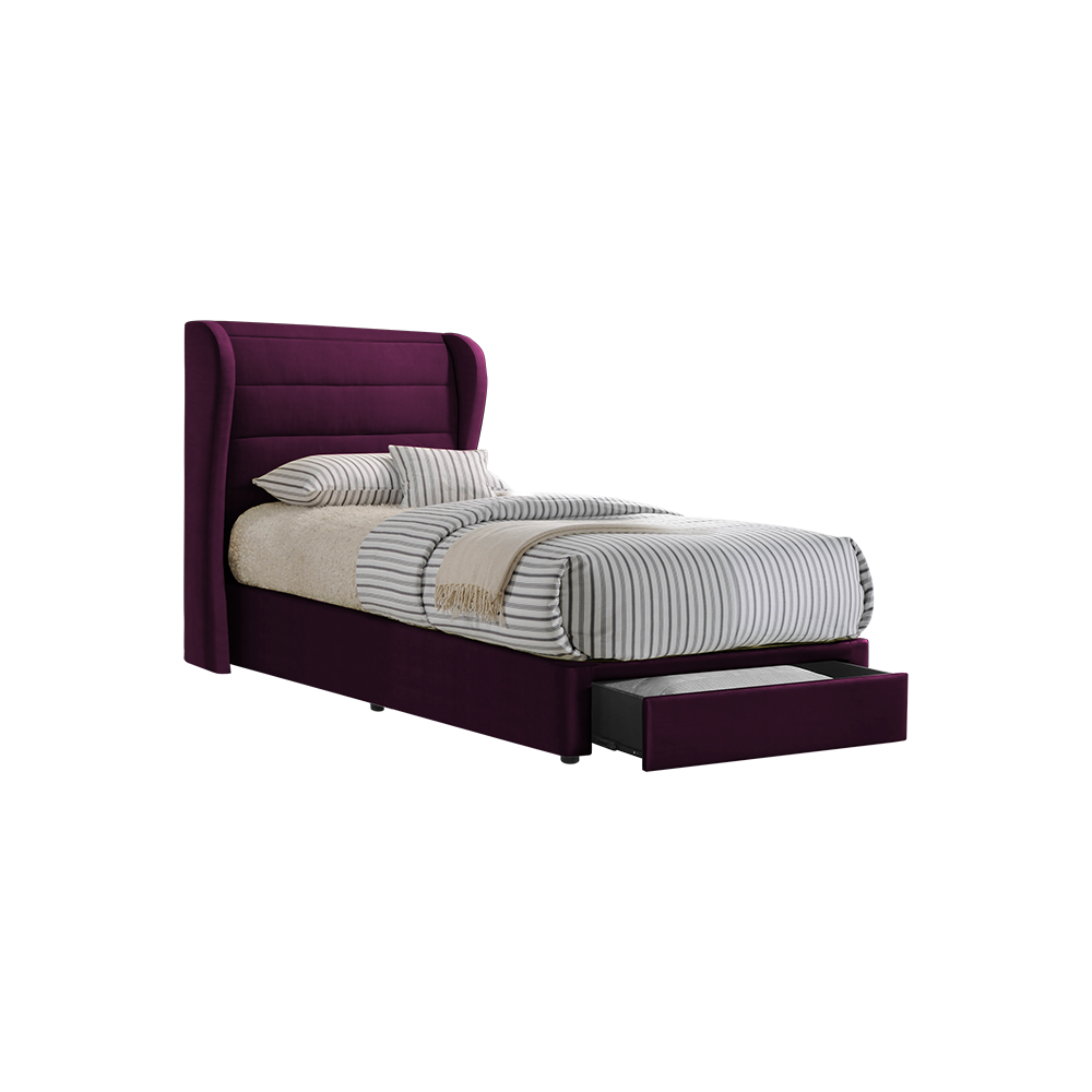 MAPLE - Mix & Match Divan Bed Frame (with drawer) - Single / Super Single / Queen / King