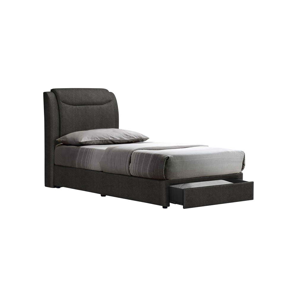 NEWTON - Mix & Match Divan Bed Frame (with drawer) - Single / Super Single / Queen / King