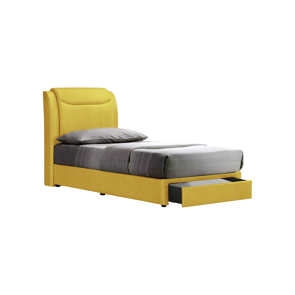 NEWTON - Mix & Match Divan Bed Frame (with drawer) - Single / Super Single / Queen / King