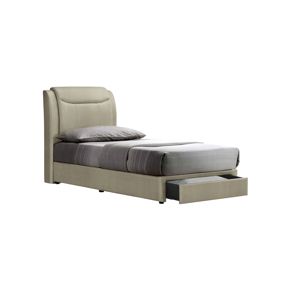 NEWTON - Mix & Match Divan Bed Frame (with drawer) - Single / Super Single / Queen / King