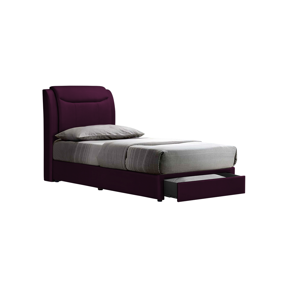 NEWTON - Mix & Match Divan Bed Frame (with drawer) - Single / Super Single / Queen / King