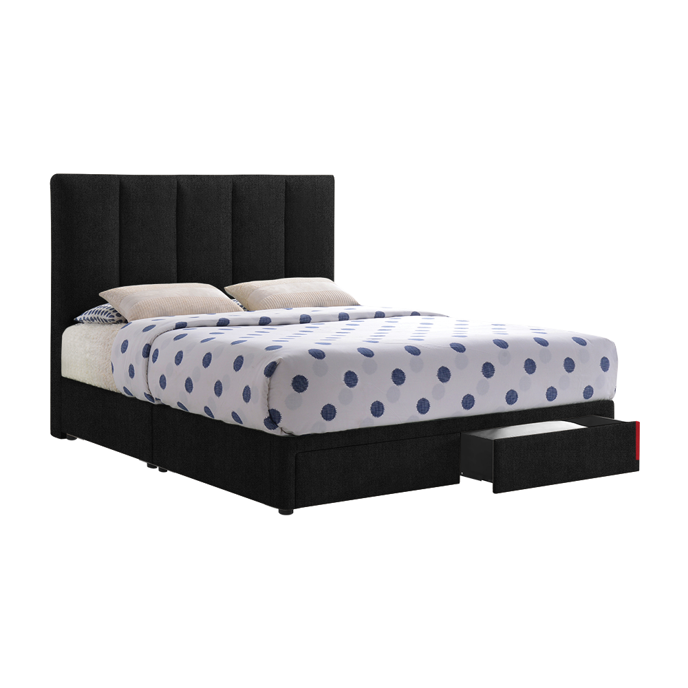 SERGIO - Mix & Match Divan Bed Frame (with drawer) - Single / Super Single / Queen / King